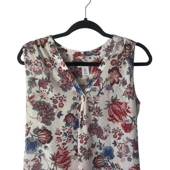 Adrienne Vittadini Women's Size Small Floral Boho Sleeveless Top - Picture 2 of 8